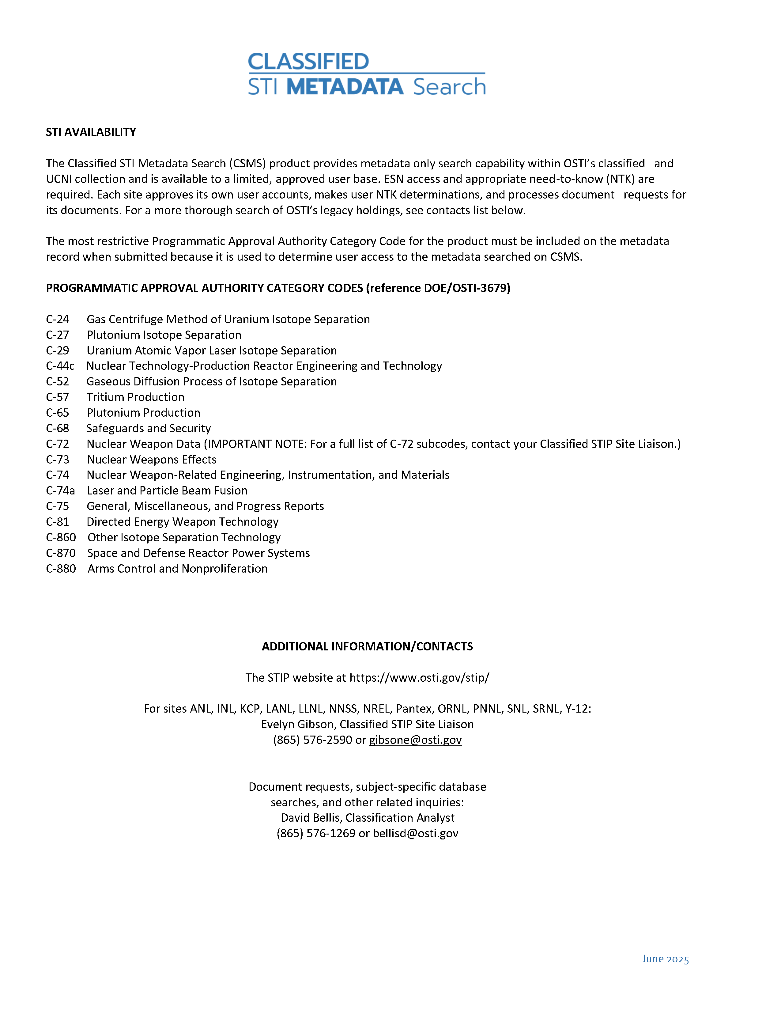 Classified and Unclassified Controlled Nuclear Information (UCNI), DOE Laboratory Researchers, Page 2 Classified and Unclassified Controlled Nuclear Information (UCNI) - Labs Page 2