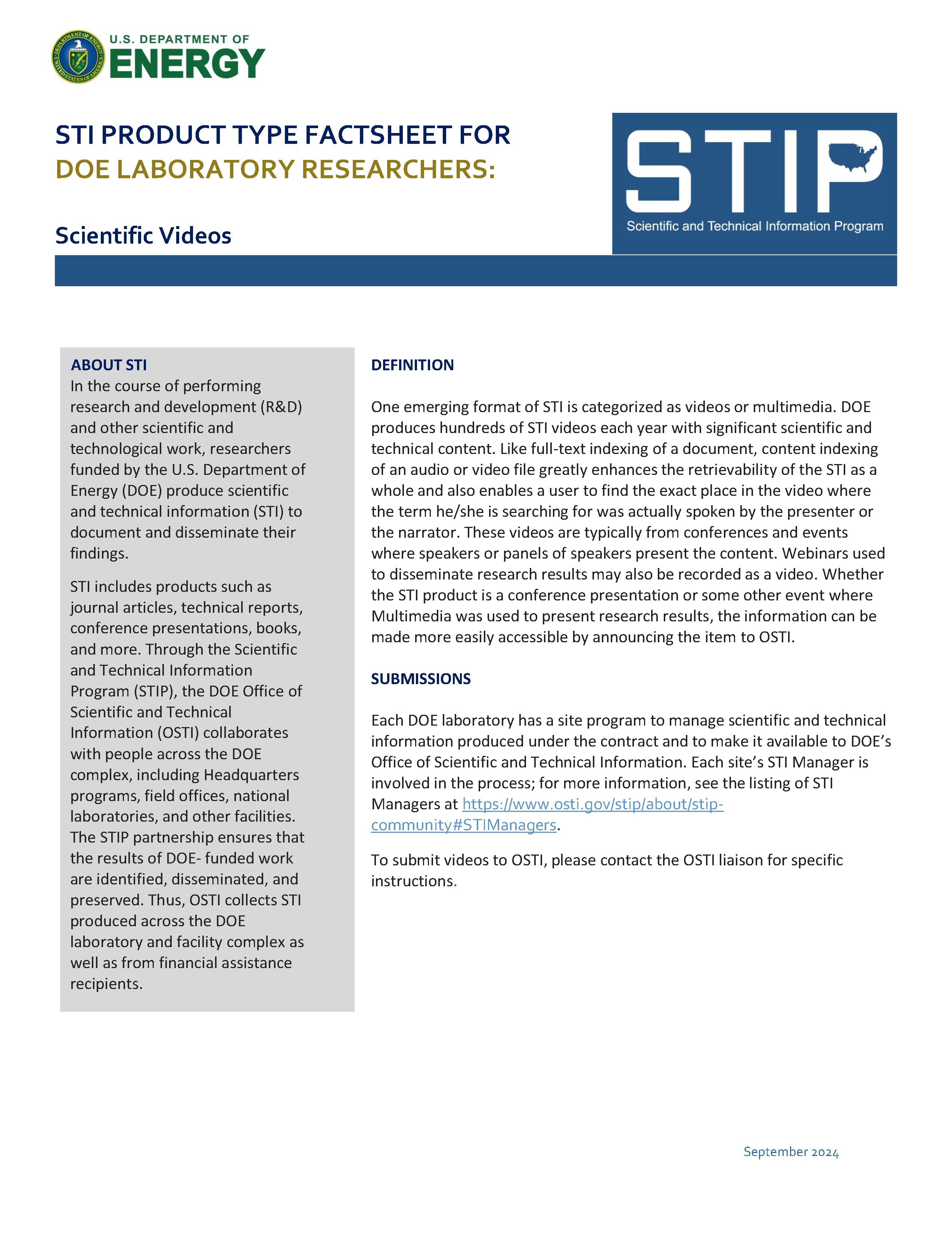Scientific Videos, DOE Laboratory Researchers, Page 1 Scientific Videos - Labs Page 1